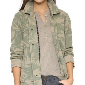 Current Elliott - fox hunt jacket- camo - small